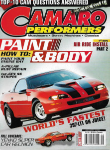 CAMARO PERFORMERS 2008 JAN - PAINT & BODY, SS STRIPES, YENKO REUNION, 397 LT1 